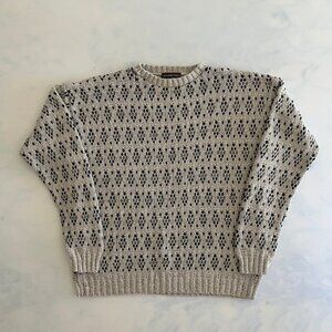 Roundtree & Yorke Vintage Grey Knit Crewneck Sweater